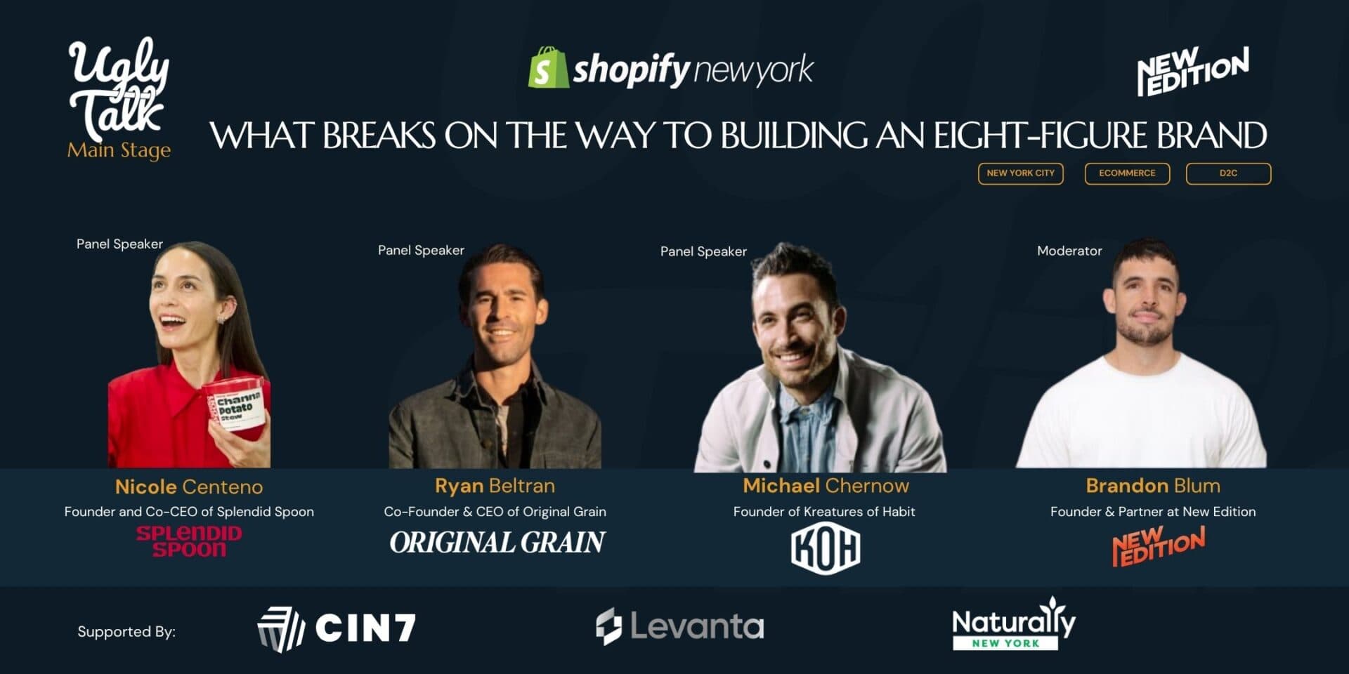 UGLY TALK: WHAT BREAKS ON THE WAY TO BUILDING AN EIGHT-FIGURE BRAND - Ugly Talk event in New York