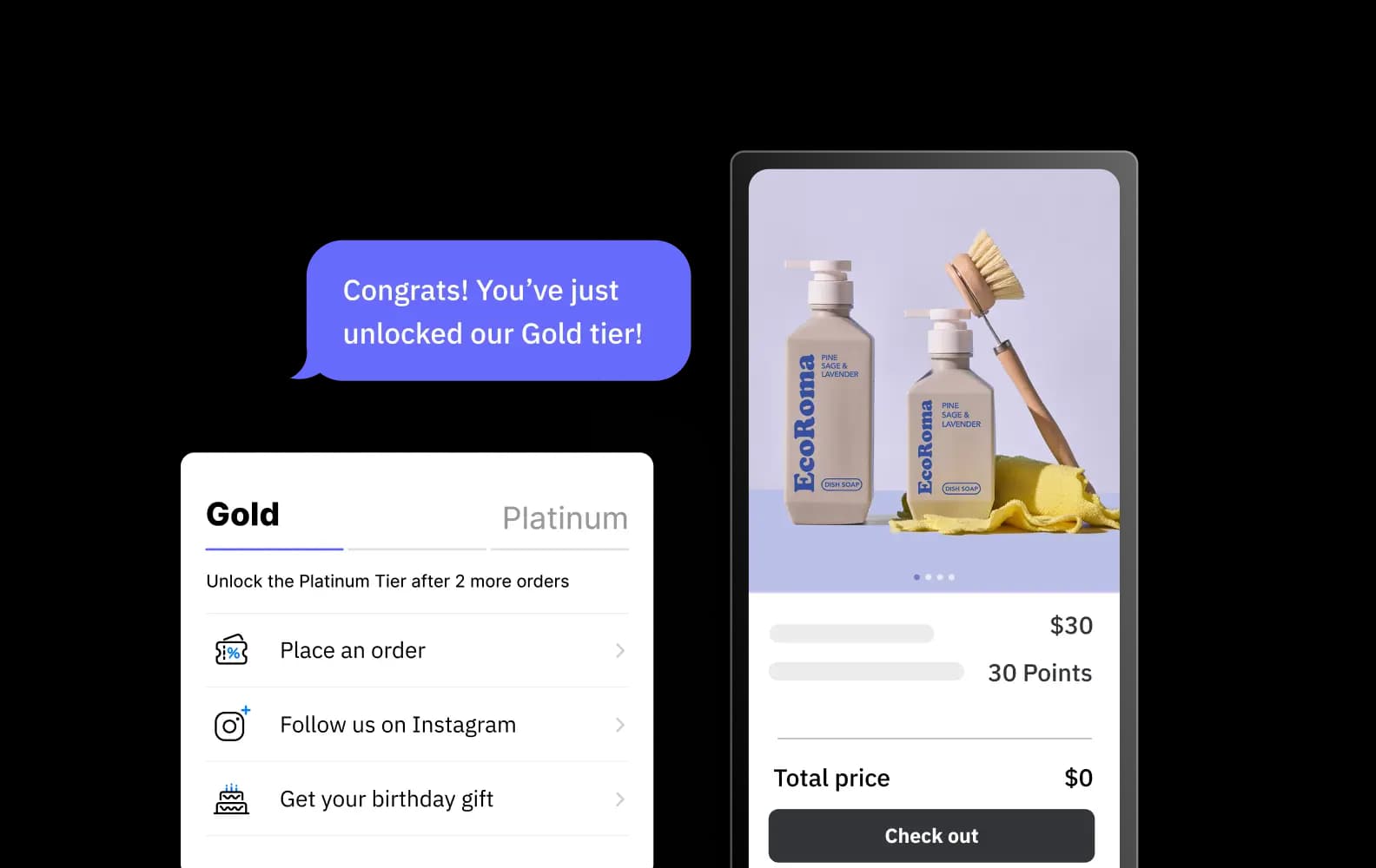 Loyalty, Referrals & Reviews — CWILL product interface