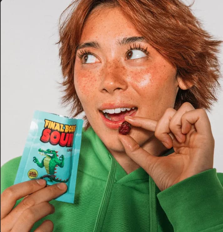 A TikTok creator films a product video for a brand
