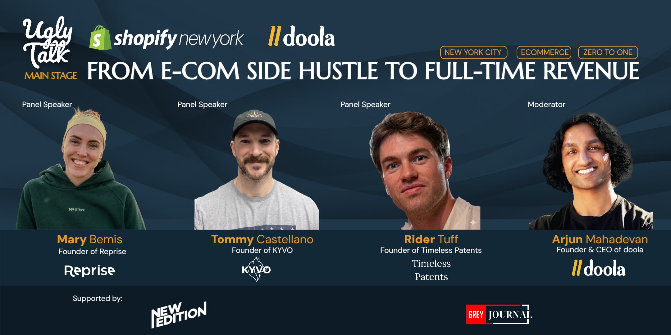 UGLY TALK: FROM E-COM SIDE HUSTLE TO FULL-TIME REVENUE - Ugly Talk event in New York